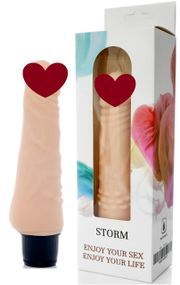 Вибратор BOSS Cyberskin - STORM, ( 12 режимов вибрации, длина 18,5 см, диаметр 4,5 см ) BS4400003 sexstyle