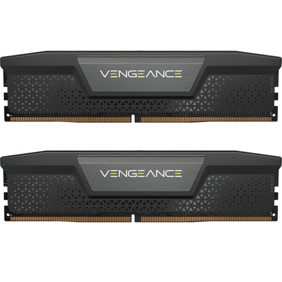 Модуль пам'яті для комп'ютера DDR5 64GB (2x32GB) 6000 MHz Vengeance Black Corsair (CMK64GX5M2B6000C40)