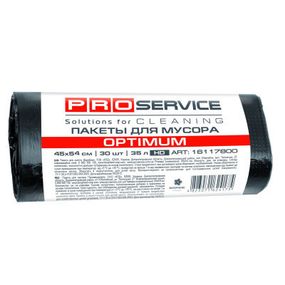 Пакеты для мусора PRO service Optimum HD Черные 35 л 30 шт. (4823071624175) - Топ Продаж!
