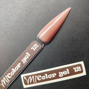Наліпка на тіпсу (палітру) для гелю Mi Color №12 (9 x 55 мм)
