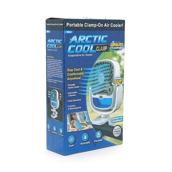 Портативний настільний вентилятор Arctic Cool, 3 режими, прищіпка, вбудований акумулятор, Mix Color, Box | Зображення 2