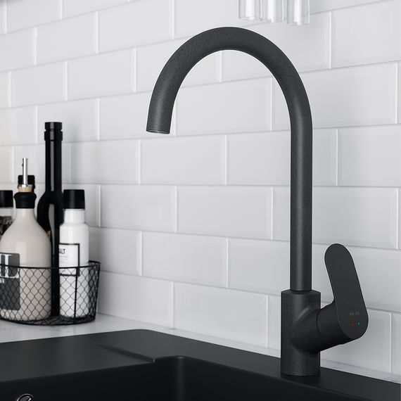 Змішувач для кухні AM.PM Like чорний F80E07122 | Зображення 7