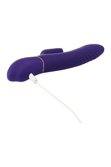 Подвійний вібратор-кролик Dream Toys Vibes of Love з функцією підігріву, фіолетовий sexstyle | Зображення 8