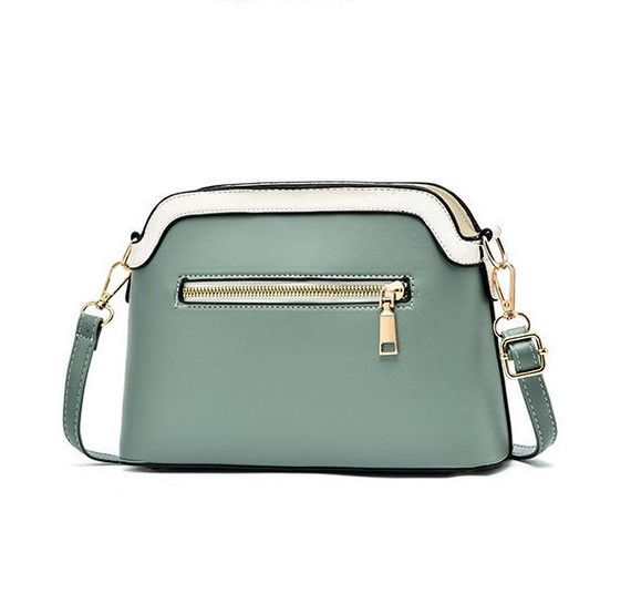 Сумка женская маленькая через плечо кросс-боди стильная с вышивкой Мятная (1018) | Зображення 2