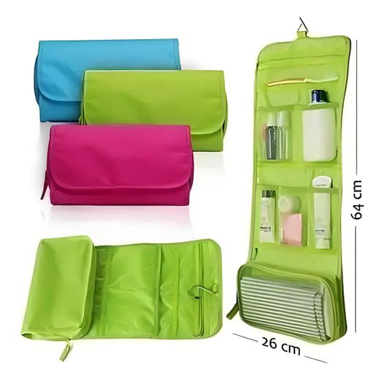 Органайзер дорожній сумочка Travel Storage Bag косметичка. FJ-562 Колір: зелений | Зображення 4