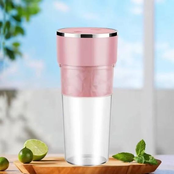 Электрическая соковыжималка портативный блендер Розовый