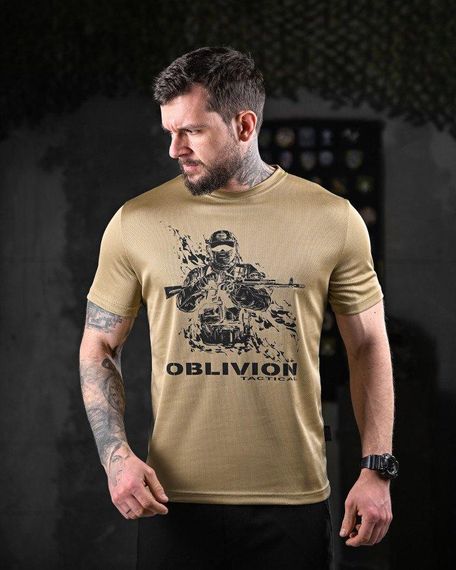 Тактична футболка для відведення поту OBLIVION soldier coyot ДЛ7161