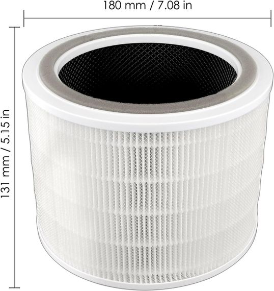 Змінні фільтри для очищувача повітря Levoit HEPA Core 200S H13 Smart Wi-Fi з активованим вугіллям комплект 2 шт | Зображення 6