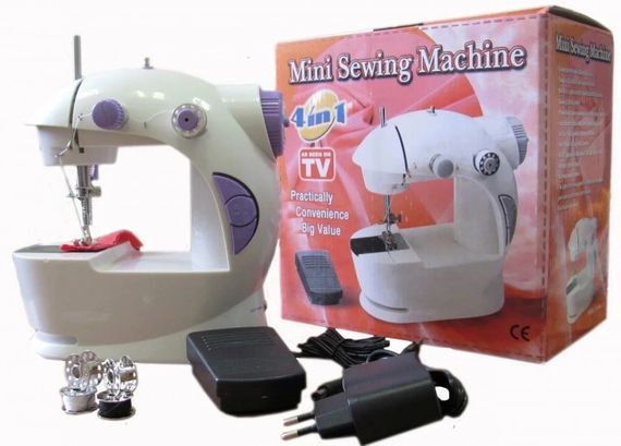 Швейная мини машинка 4 в 1 Mini Sewing Machine SM201 | Зображення 6
