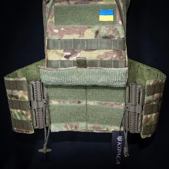 Плитоноска з швидкоскидом та кишенями кордура Kirasa мультикам (Арт.KI1050) | Зображення 6