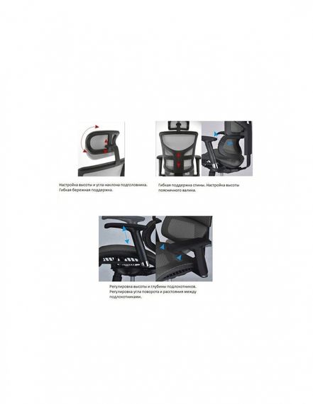 Кресло офисное EXPERT SAIL NEW Black (SAYM01) эргономичное | Зображення 5