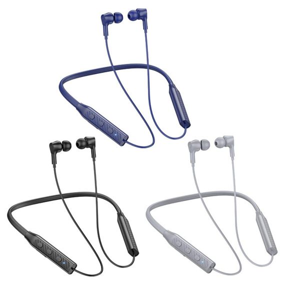 Беспроводные наушники BOROFONE BE59 Rhythm neckband BT earphones Black | Зображення 1
