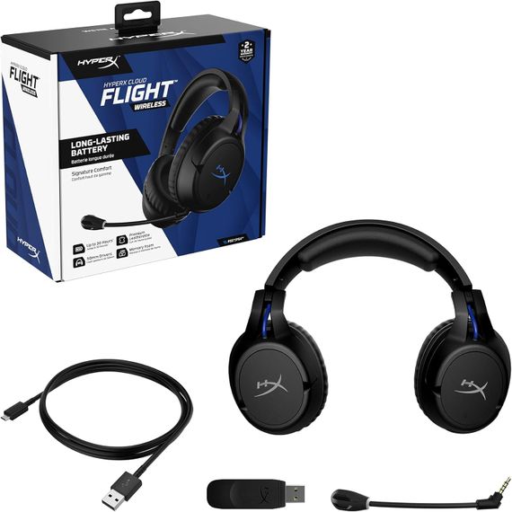 Бездротова ігрова гарнітура HyperX Cloud Flight Playstation (4P5H6AA) | Зображення 5