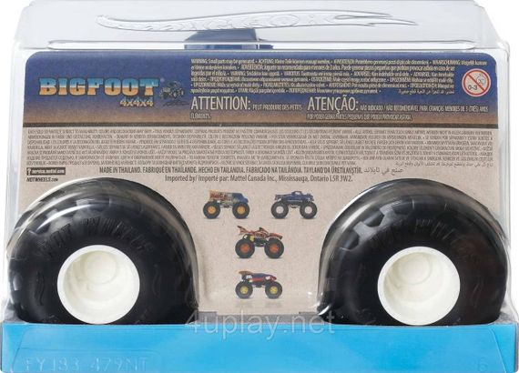Монстр-трак Хот Вілс Бігфут 1:24 Оригінал Hot Wheels Monster Truck Bigfoot | Зображення 3