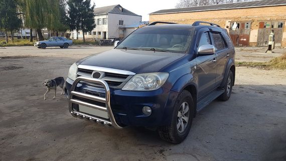 Кенгурятник F12-11 (нерж) для Toyota Fortuner 2006-2015 гг | Зображення 2