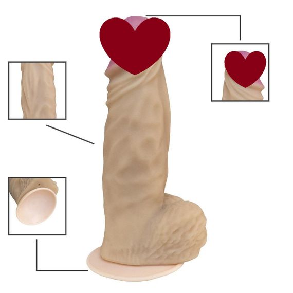 Фалоімітатор EGZO ГІГАНТ на присоці FS06 (довжина 27,5 см, діаметр 7 см) sexstyle