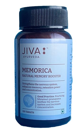 Меморика Джива 120 таб., Jiva Ayurveda, Memorica, Меморіка, тонік для мозку,