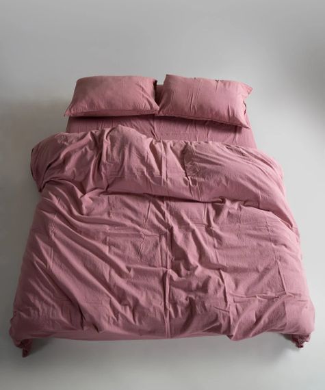 Постельное белье Limasso Stonewashed Ranforce 200 х 220 см Old Rose | Зображення 1