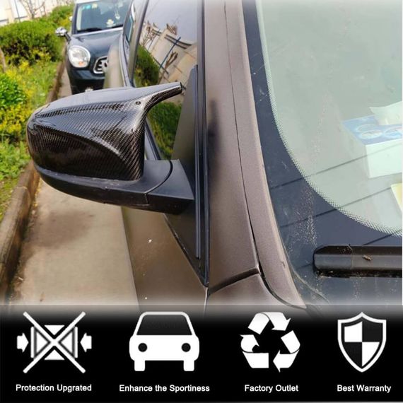 Накладки на Зеркала (Карбон) для BMW X5 E-70 2007-2013 гг | Зображення 6
