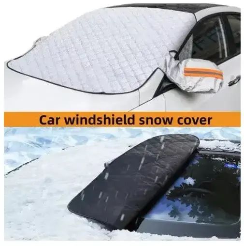 Накидка на лобове скло захист від снігу 150х70 см чохол для машини від сонця дощу зимовий тент | Зображення 4