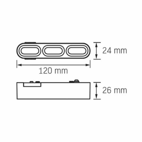 LED Світильник магнітний трековий 5,5W 4000К 48V чорний VL-TRMS-LD13B Videx | Зображення 1