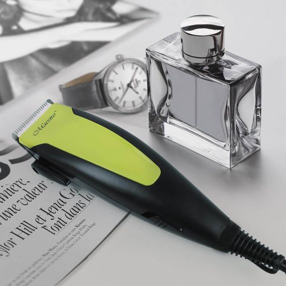 Машинка для стрижки волос Maestro MR-656C-GREEN, проводная, с насадками | Зображення 1