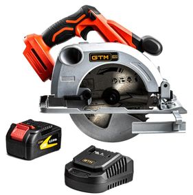 Акумуляторна дискова пила GTM CS18/165BL безщіткова + АКБ і ЗП (CS18/165BL_KIT)