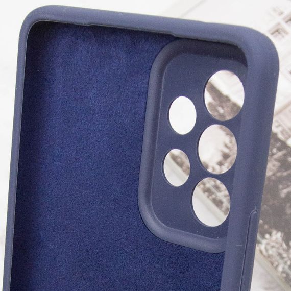 Чехол Silicone Cover Lakshmi Full Camera (AAA) для Samsung Galaxy A53 5G Темно-синий / Midnight blue | Зображення 6