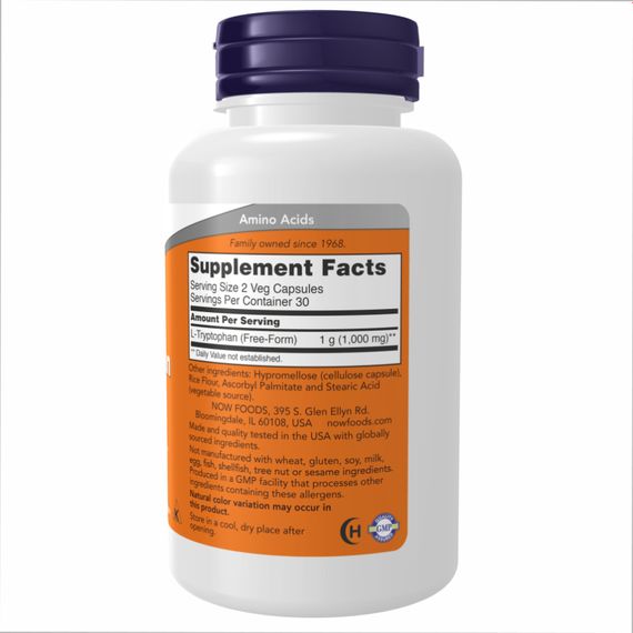 L-Tryptophan 500mg - 120 vcaps | Зображення 1