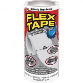 Flex Tape водонепроницаемая клейкая лента скотч 20 х 150см (белая)