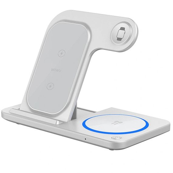 БЗУ WIWU Wi-W020 3 in 1 wireless charger White | Зображення 7