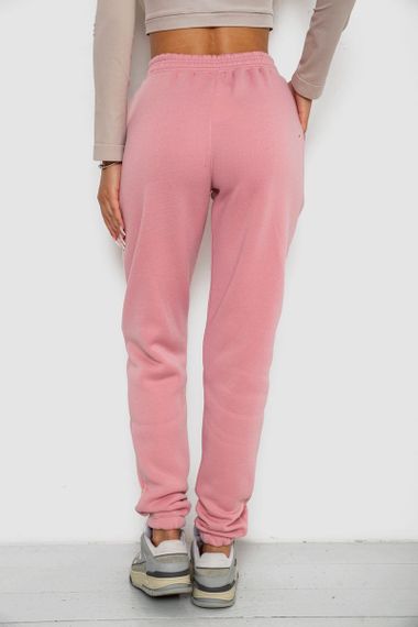 Спортивные штаны женские на флисе, цвет розовый, 238R57828 | Зображення 3