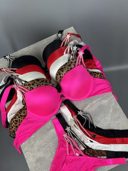Комплект Victoria's Secret Starstruck Shine Strap Push-Up Bra леопардовий kk8072 | Зображення 4