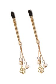 Зажимы Art of Sex Nipple Clamps Clover Золотистый One Size