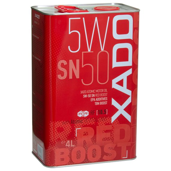 Синтетична олива XADO Atomic Oil SN RED BOOST 5W-50  4л
