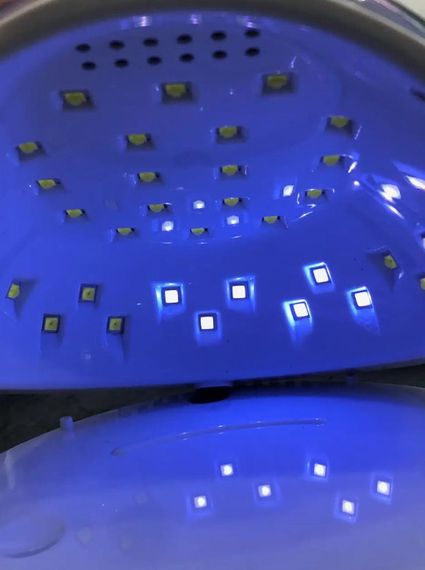 UV/LED лампа для манікюру F8 86 Вт для манікюру сушіння та полімеризації сушіння гель лаку | Зображення 2