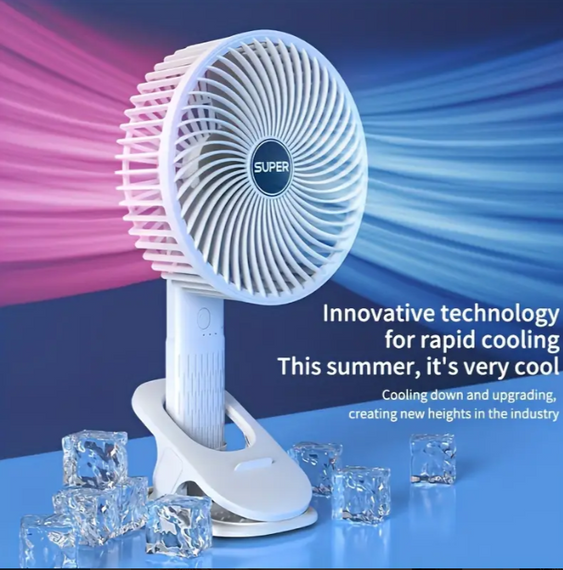 Маленький вентилятор із підставкою під телефон Затискач для стола Бездротовий вентилятор   знижка | Зображення 6