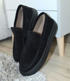 Чорні замшеві лофери – комфорт і стиль у кожному кроці 43 розмір