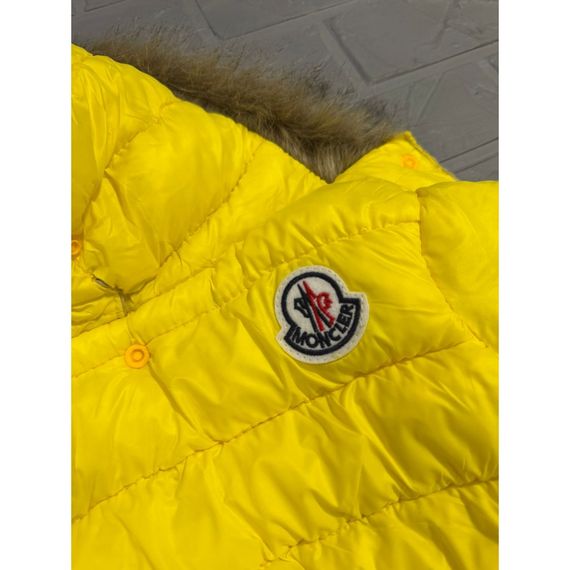 Брендовый зимний комбинезон для собак MONCLER , желтый | Зображення 3