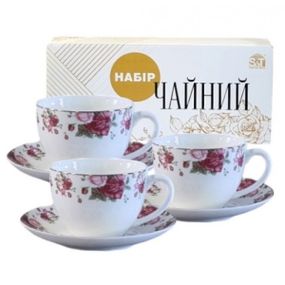 Сервіз чайний «Вінтаж» у ретро-стилі (12 предметів, 240 мл)