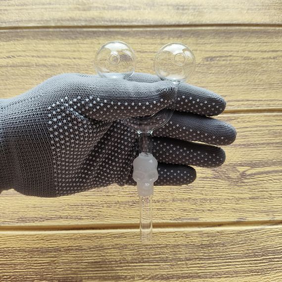 Стеклянная трубка Skull Double Oil White | Зображення 2