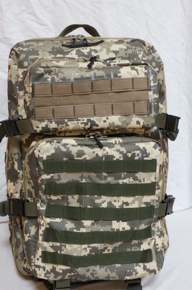 Рюкзак тактический, камуфляж пиксель серый объем 40 л | Зображення 1