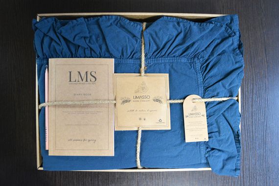 Постільна білизна Limasso Stonewashed Exclusive Ranforse 200 х 220 см Dress Blue | Зображення 3