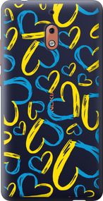 Чехол на Nokia 2.1 Сердца UA "5292u-1532-17620"