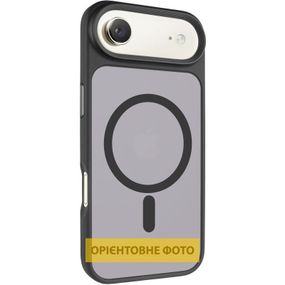 TPU+PC чохол Metal Buttons with MagSafe для Apple iPhone 17 Air (6.5") Чорний / Black