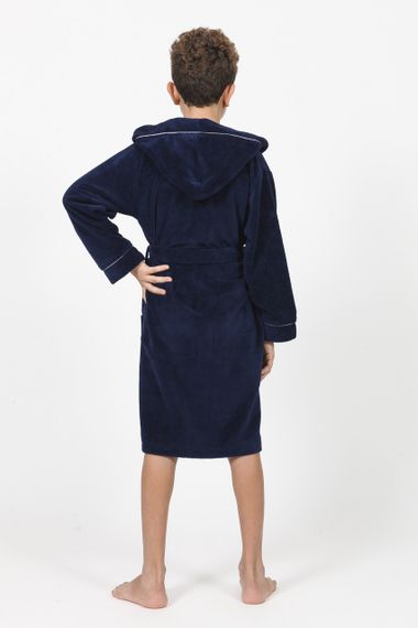 Халат підлітковий Nusa 33005 для хлопчика, синій 134-140 (9-10р) | Зображення 1