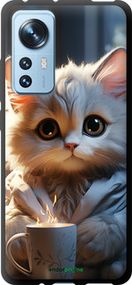 Чохол на Xiaomi 12X Білий кіт "5646b-2941-2448"