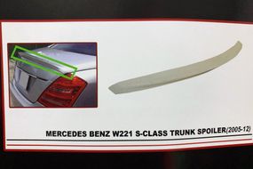 Спойлер (ABS, під фарбування) для Mercedes S-сlass W221