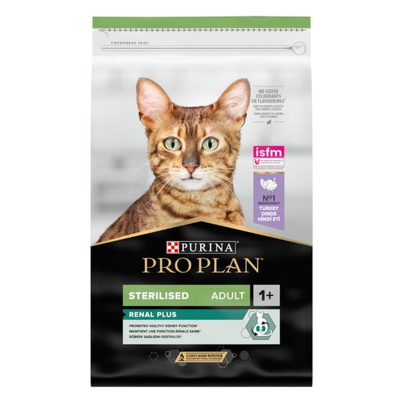 Сухий корм Purina Pro Plan Sterilised Adult 1+ Renal Plus для стерилізованих котів з індичкою 10 кг | Зображення 1