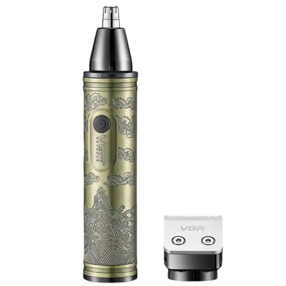 Тример для бороди носа вух волосся VGR V-618, Тример для вух і носа в комплекті, скронь і шиї LP-50